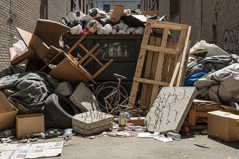 Dumpster for junk and debris removal in Beech Grove during home cleanup project