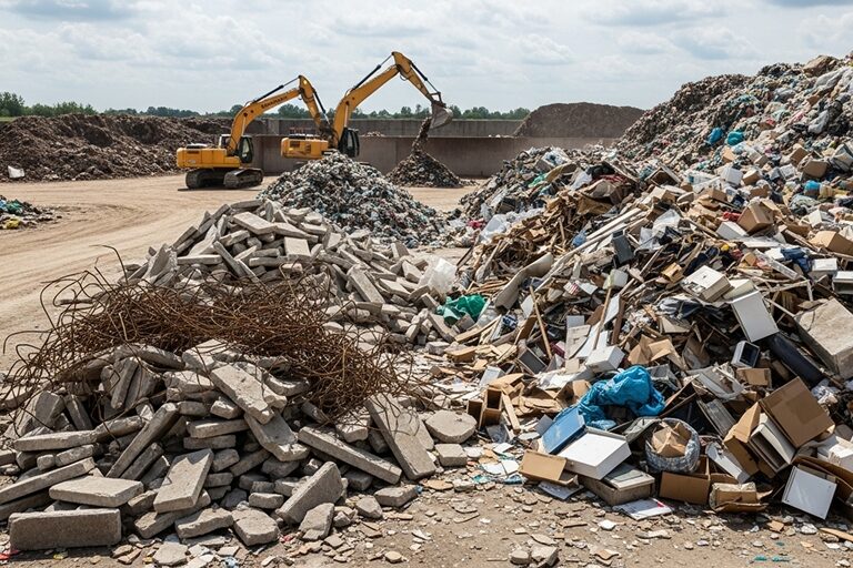 Dumpster for concrete, materials, and bulk trash disposal in Beech Grove