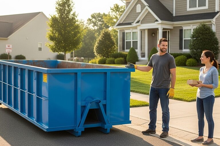 Residential dumpster rental in Plainfield IN for home cleanout and remodeling projects