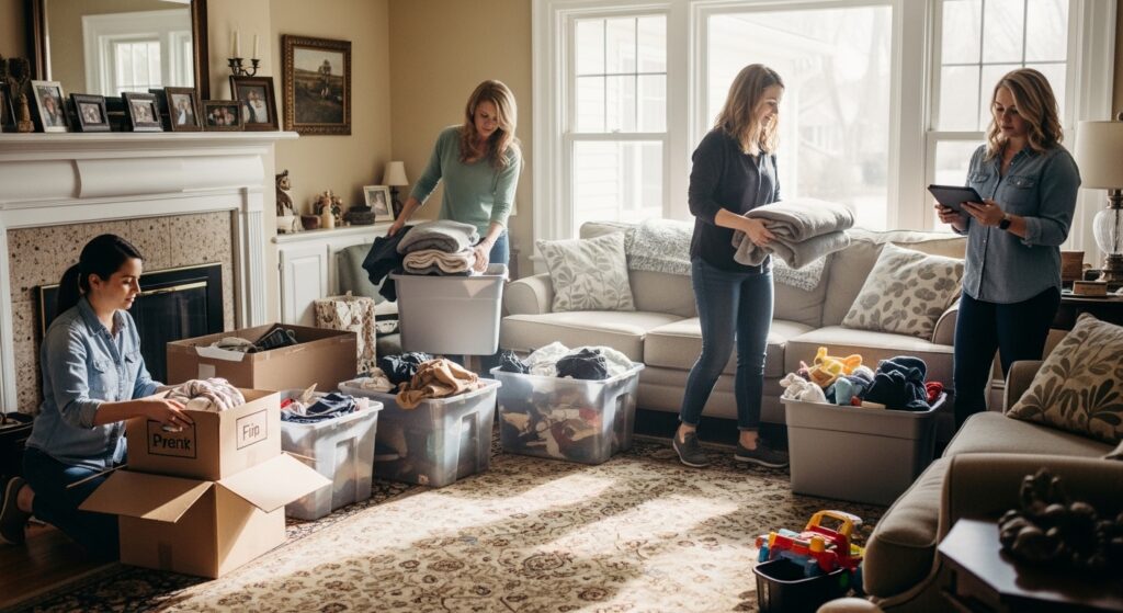 Home cleanout Hopewell IN with dumpster rental for residential clutter removal